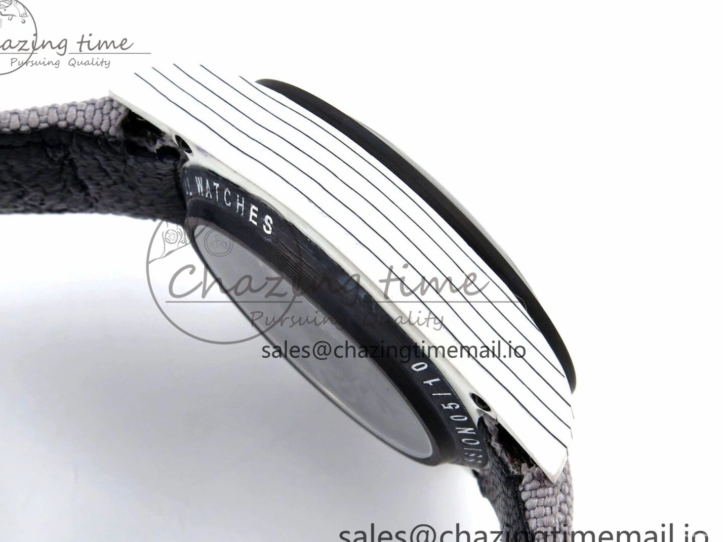 0505 Tailored Daytona DIW Space Mission Gray Textured Dial on Gray Nylon Strap A4130 Clone 1279